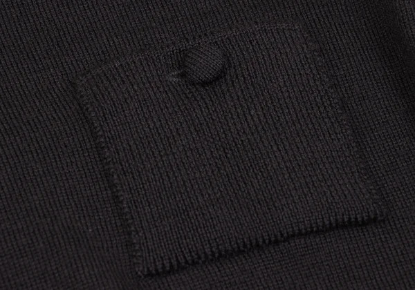 Mademoiselle NON NON Wool Patch Pocket Polo Knit K-162295_006