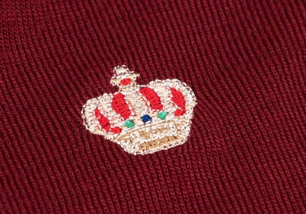Mademoiselle NON NON Wool Crown Embroidery V-Neck Many Button Cardigan K-162297_005