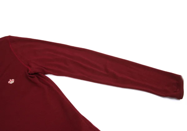 Mademoiselle NON NON Wool Crown Embroidery V-Neck Many Button Cardigan K-162297_006
