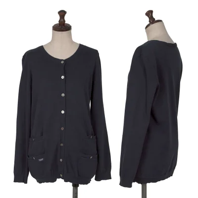 Mademoiselle NON NON Linen Cotton Twin Pocket Cardigan