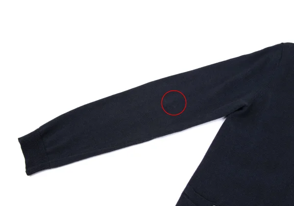 Mademoiselle NON NON Linen Cotton Twin Pocket Cardigan K-162298_006