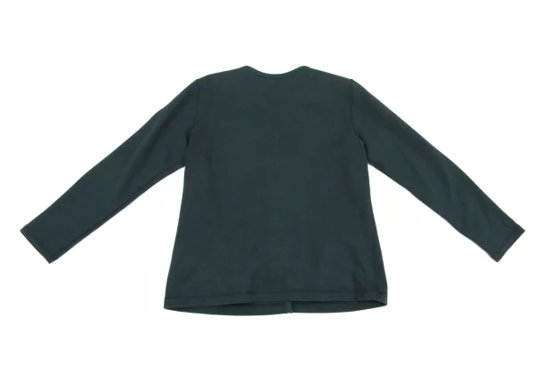 Mademoiselle NON NON Cotton Blend Piping Design Cardigan K-162299_012