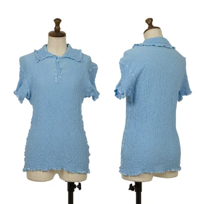 ISSEY MIYAKE me Dyed Cauliflower Short Sleeved Polo Shirt
