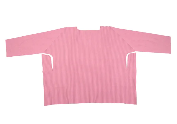 ISSEY MIYAKE me Fine Knit Pleated Side Cutting Design T Shirt K-162303_010