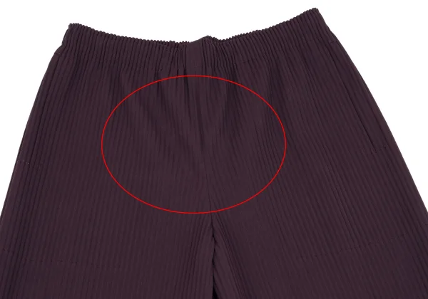 ISSEY MIYAKE me Fine Knit Pleated Round Hem Wide Pants K-162306_002
