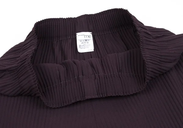 ISSEY MIYAKE me Fine Knit Pleated Round Hem Wide Pants K-162306_004
