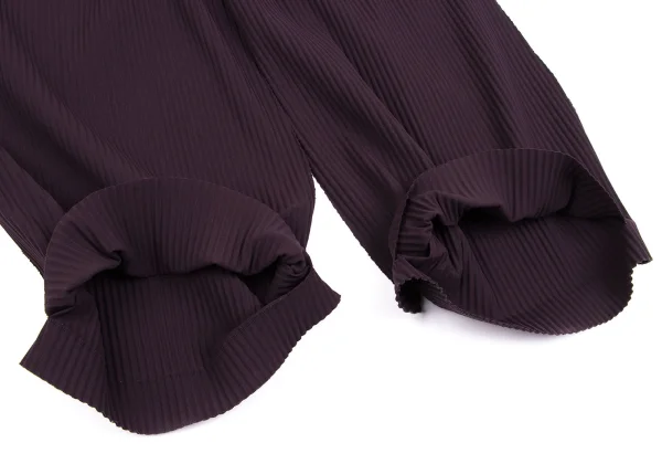 ISSEY MIYAKE me Fine Knit Pleated Round Hem Wide Pants K-162306_008