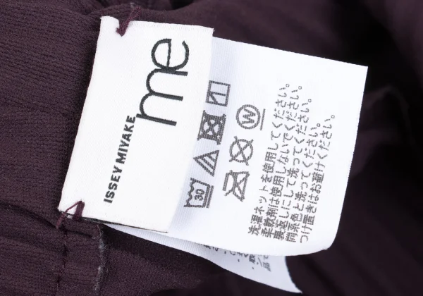 ISSEY MIYAKE me Fine Knit Pleated Round Hem Wide Pants K-162306_012