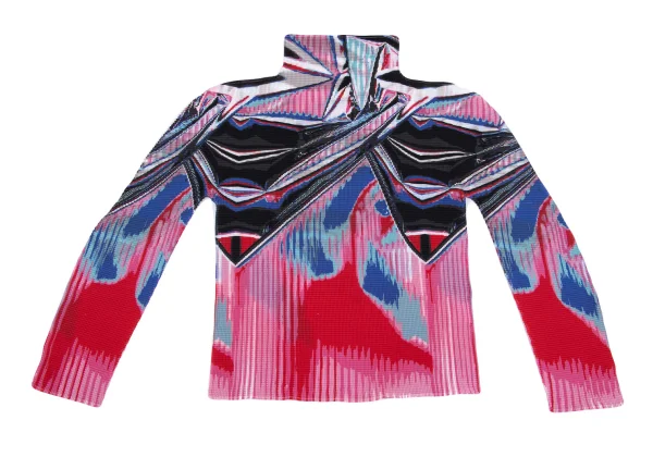 ISSEY MIYAKE me Stretch Pleated Graphic Print T Shirt K-162307_002