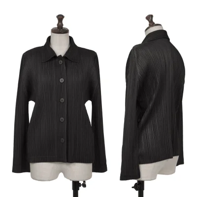 PLEATS PLEASE Pleated Side Button Jacket