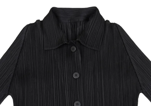 PLEATS PLEASE Pleated Side Button Jacket K-162311_003