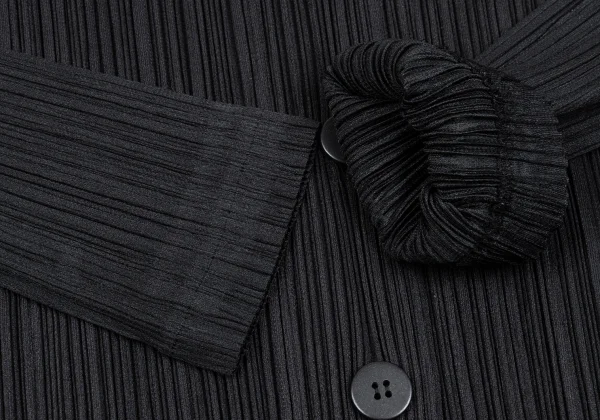 PLEATS PLEASE Pleated Side Button Jacket K-162311_006