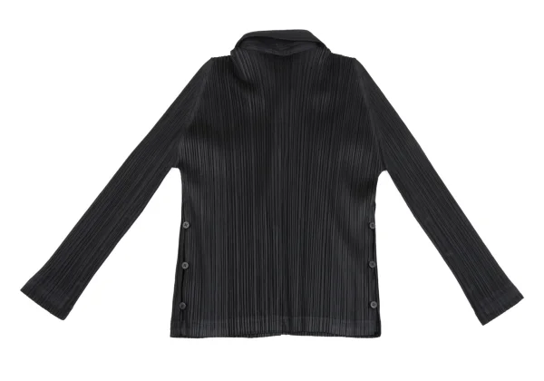 PLEATS PLEASE Pleated Side Button Jacket K-162311_012