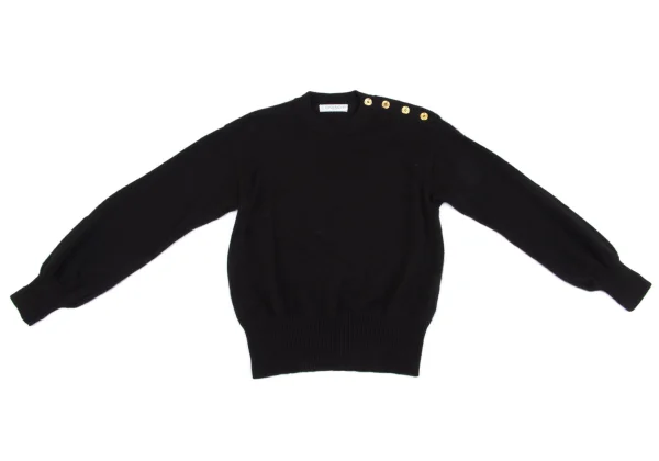 GIVENCHY TRICOT Wool Shoulder Button Knit Sweater K-162313_002