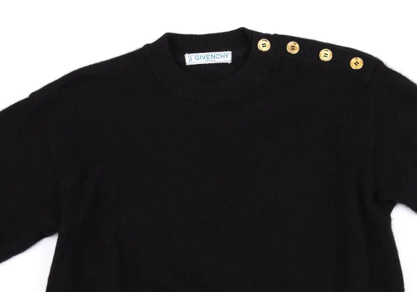 GIVENCHY TRICOT Wool Shoulder Button Knit Sweater K-162313_003