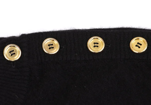 GIVENCHY TRICOT Wool Shoulder Button Knit Sweater K-162313_005