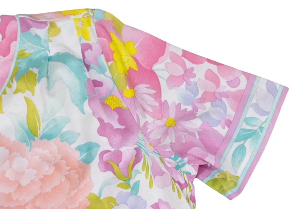 LEONARD Shoulder Tuck Floral Printed T Shirt K-162316_005