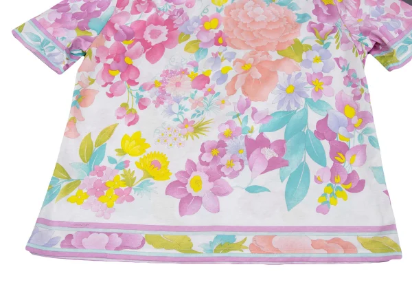 LEONARD Shoulder Tuck Floral Printed T Shirt K-162316_006