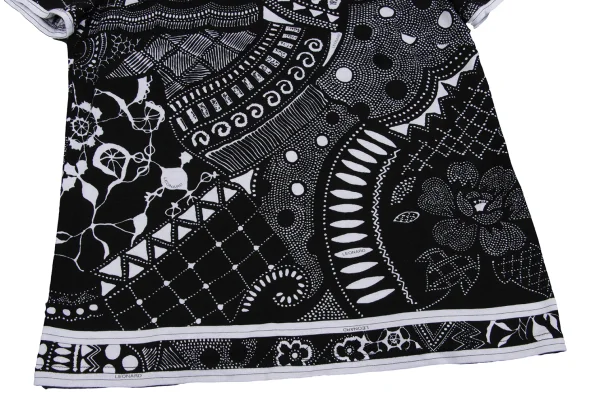 LEONARD Cotton Geometric Print T-shirt K-162317_005