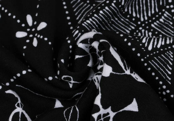 LEONARD Cotton Geometric Print T-shirt K-162317_010