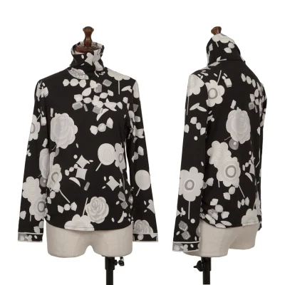 LEONARD SPORT Floral Candy Printed Stretch High Neck T-shirt