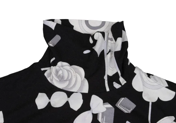 LEONARD SPORT Floral Candy Printed Stretch High Neck T-shirt K-162320_006