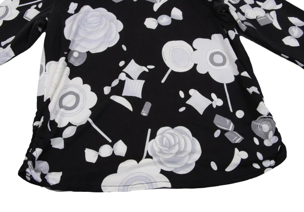 LEONARD SPORT Floral Candy Printed Stretch High Neck T-shirt K-162320_009