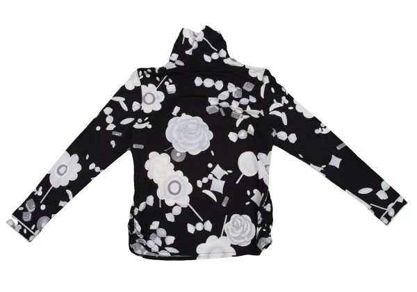 LEONARD SPORT Floral Candy Printed Stretch High Neck T-shirt K-162320_012