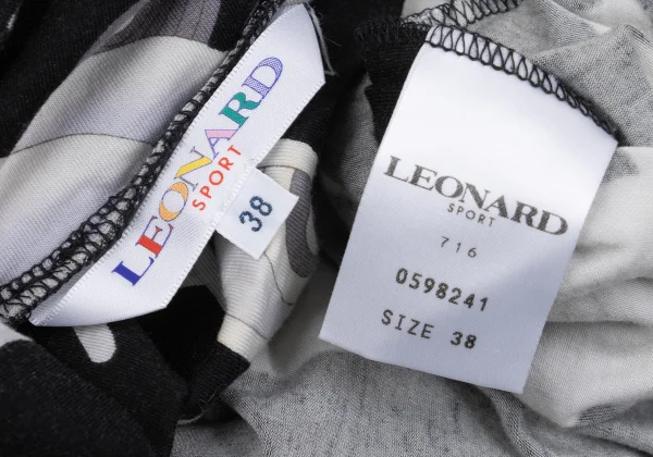 LEONARD SPORT Floral Candy Printed Stretch High Neck T-shirt K-162320_016