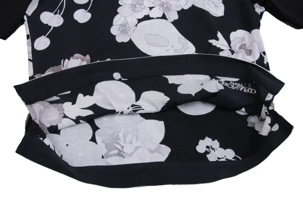 LEONARD SPORT Botanical Printed High Neck T-shirt K-162321_011