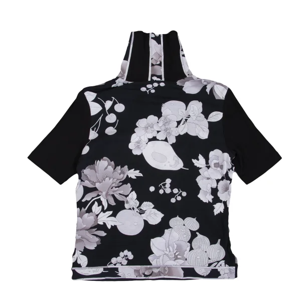 LEONARD SPORT Botanical Printed High Neck T-shirt K-162321_012