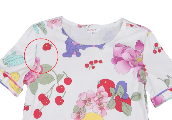 LEONARD SPORT Botanical Printed T-shirt K-162322_003