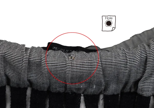 ISSEY MIYAKE PERMANENTE Rib Switching Stripe Skirt K-162323_011