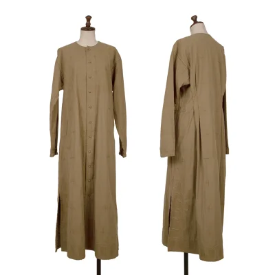 ASHA BY MDS Cotton Embroidery Collarless Coat