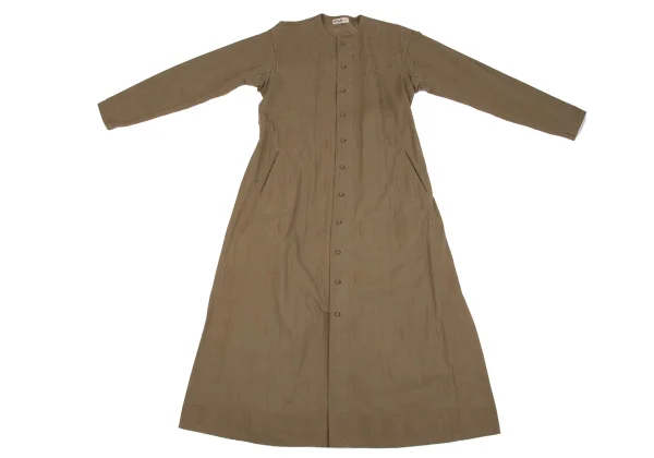 ASHA BY MDS Cotton Embroidery Collarless Coat K-162324_002