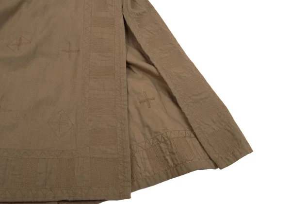 ASHA BY MDS Cotton Embroidery Collarless Coat K-162324_015