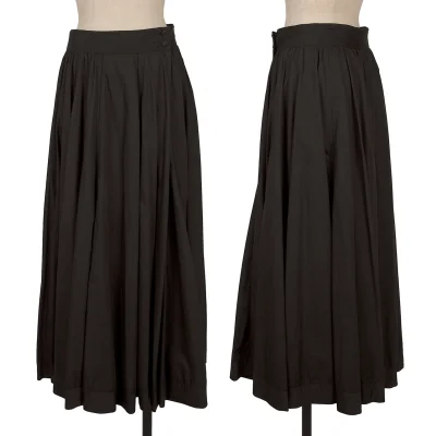 ASHA BY MDS Cotton Waist Pintuck Wrap Skirt