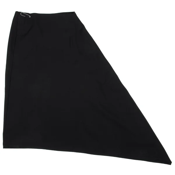 Y's Wool Gaba Asymmetry Wrap Skirt K-162327_002