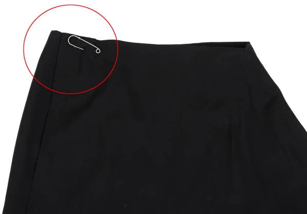 Y's Wool Gaba Asymmetry Wrap Skirt K-162327_003