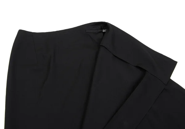 Y's Wool Gaba Asymmetry Wrap Skirt K-162327_005