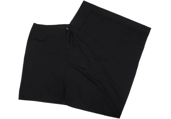 Y's Wool Gaba Asymmetry Wrap Skirt K-162327_008