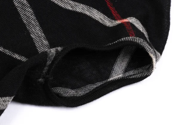 Y's Button Design Argyle Sleeveless Knit Top K-162328_006