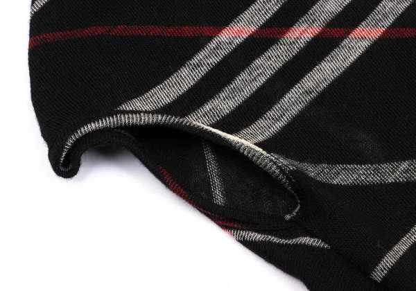 Y's Button Design Argyle Sleeveless Knit Top K-162328_007