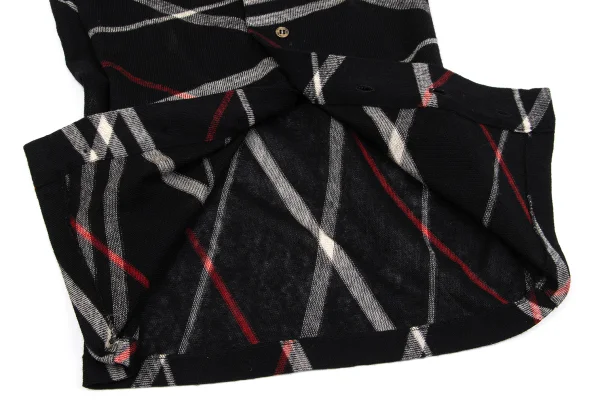 Y's Button Design Argyle Sleeveless Knit Top K-162328_009