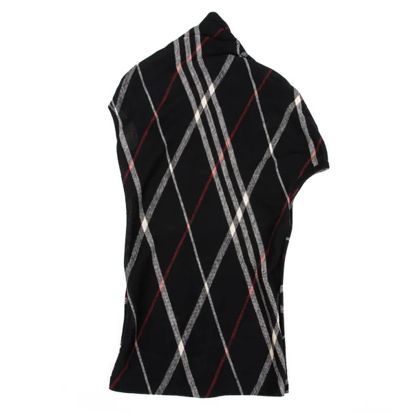 Y's Button Design Argyle Sleeveless Knit Top K-162328_010