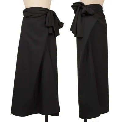 Yohji Yamamoto NOIR Mohair Blend Wool Waist Ribbon Design Skirt