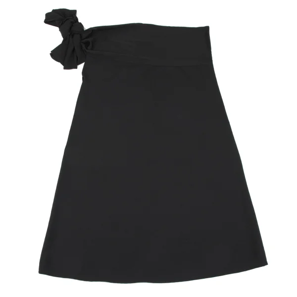 Yohji Yamamoto NOIR Mohair Blend Wool Waist Ribbon Design Skirt K-162329_009