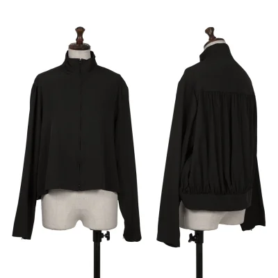 Yohji Yamamoto NOIR Back Gather Silk Blouson