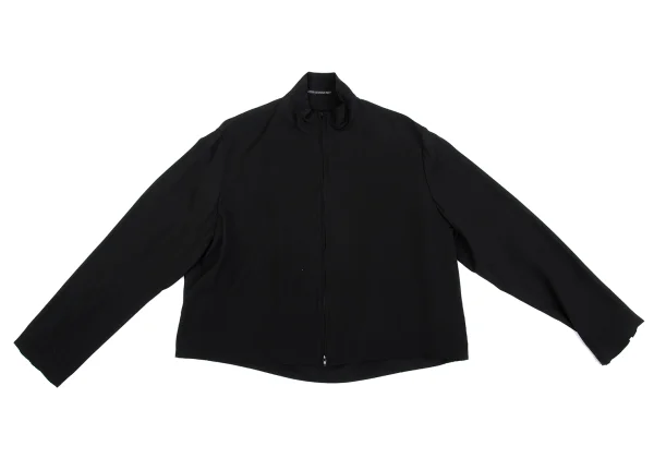 Yohji Yamamoto NOIR Back Gather Silk Blouson K-162330_002
