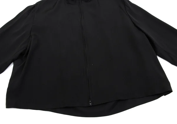 Yohji Yamamoto NOIR Back Gather Silk Blouson K-162330_007